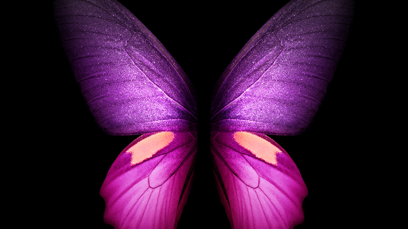 Обои Samsung Galaxy, Samsung, Samsung Galaxy Fold, складной смартфон, смартфон в разрешении 1366x768