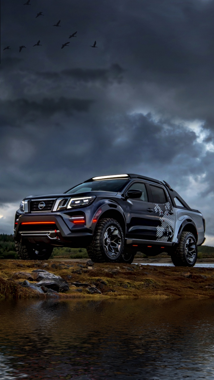 Обои отражение, легковые автомобили, спорткар, компактный автомобиль, Офф-роуд в разрешении 720x1280