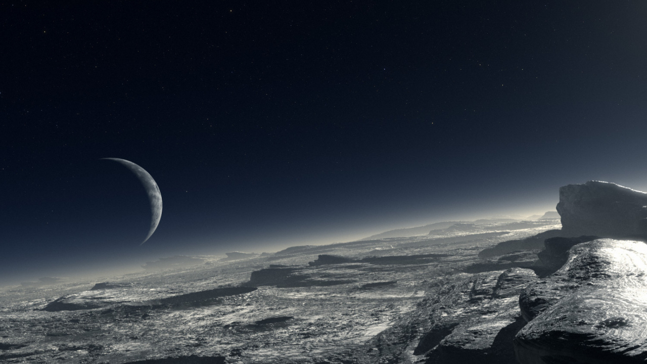 Обои новые перспективы, планета Плутон, планета, луна, астрономический объект в разрешении 1280x720