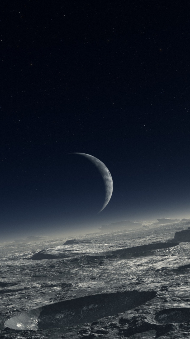 Обои новые перспективы, планета Плутон, планета, луна, астрономический объект в разрешении 720x1280