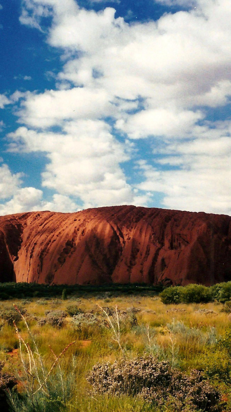 Обои Улуру, захолустье, Алис-Спрингс, природный ландшафт, природа в разрешении 750x1334