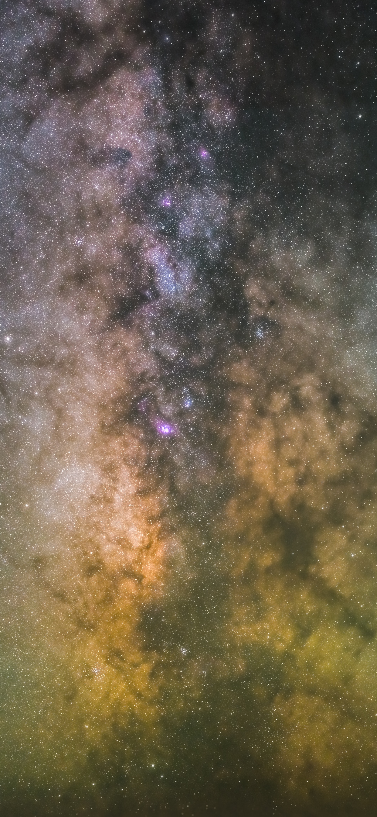 Обои Млечный Путь, Галактика, звезда, Астрономия, атмосфера в разрешении 1242x2688