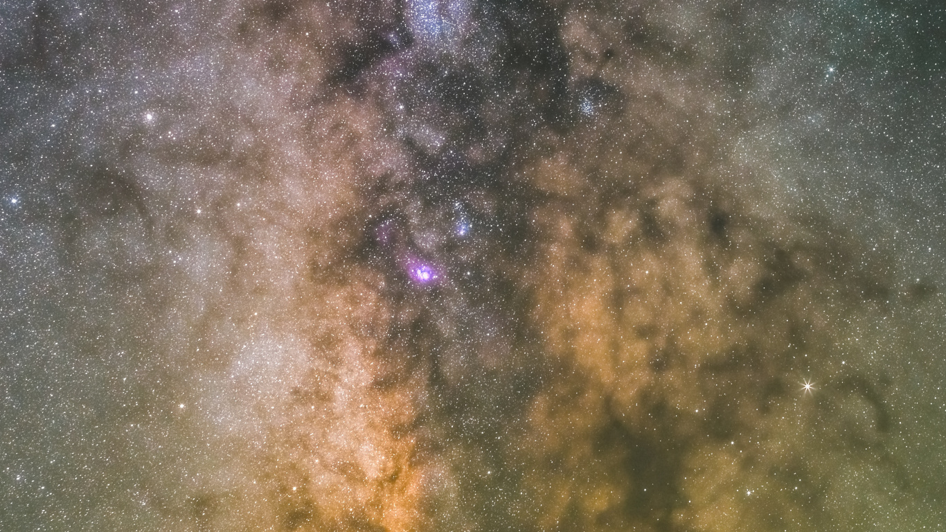 Обои Млечный Путь, Галактика, звезда, Астрономия, атмосфера в разрешении 1366x768