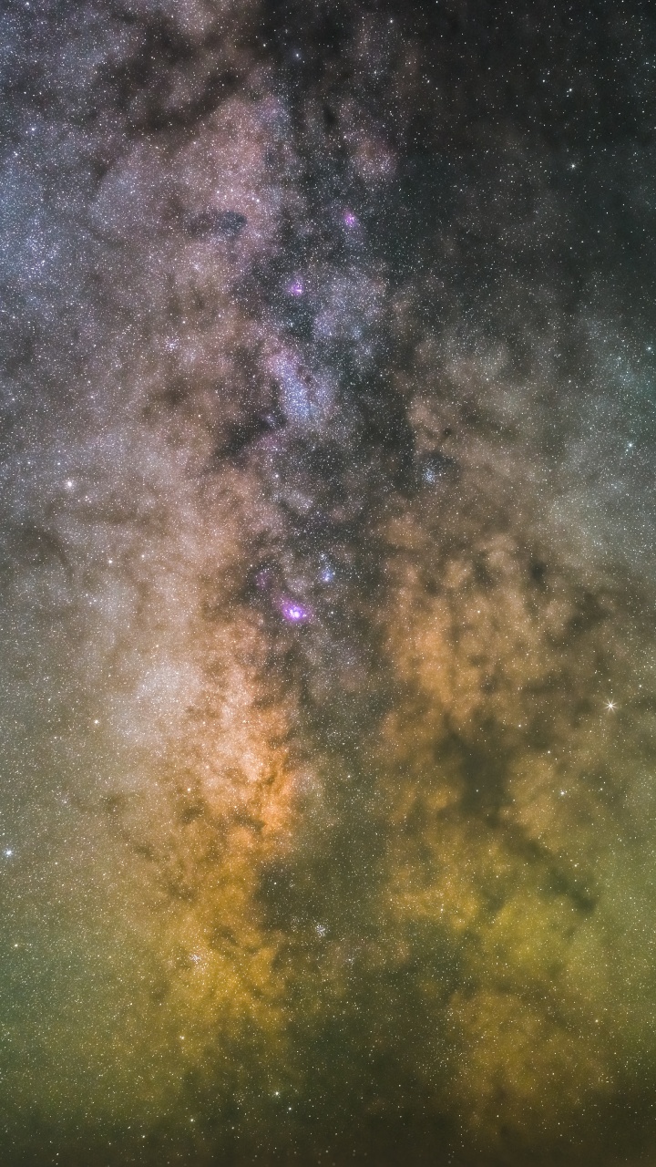 Обои Млечный Путь, Галактика, звезда, Астрономия, атмосфера в разрешении 720x1280