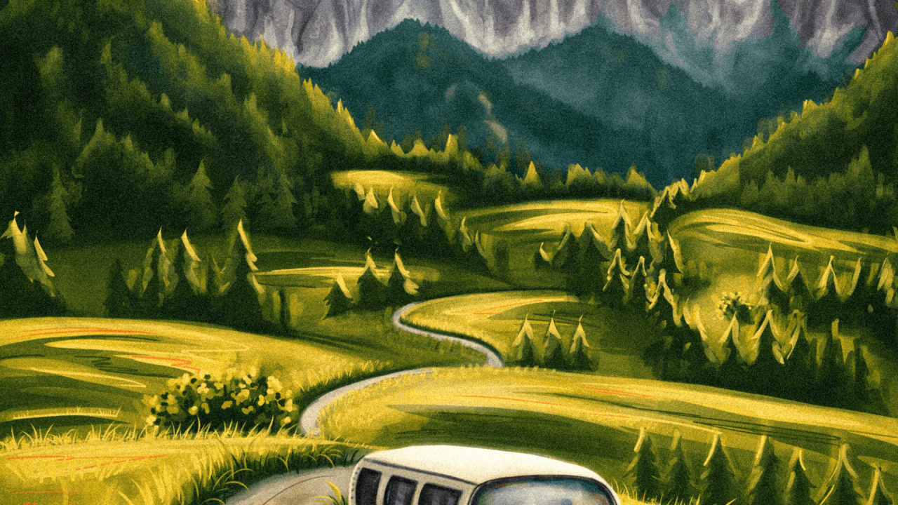 Обои телефон, смартфон, облако, растение, гора в разрешении 1280x720