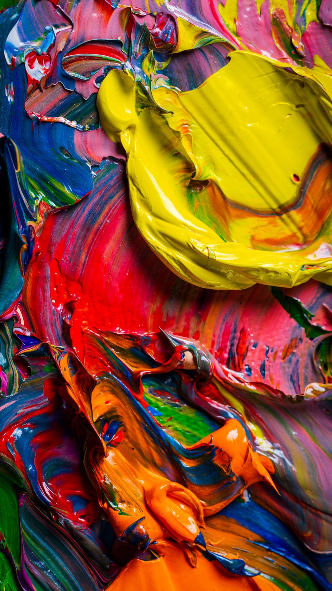 Обои арт, ткань, Апельсин, красный цвет, пурпурный цвет в разрешении 1080x1920