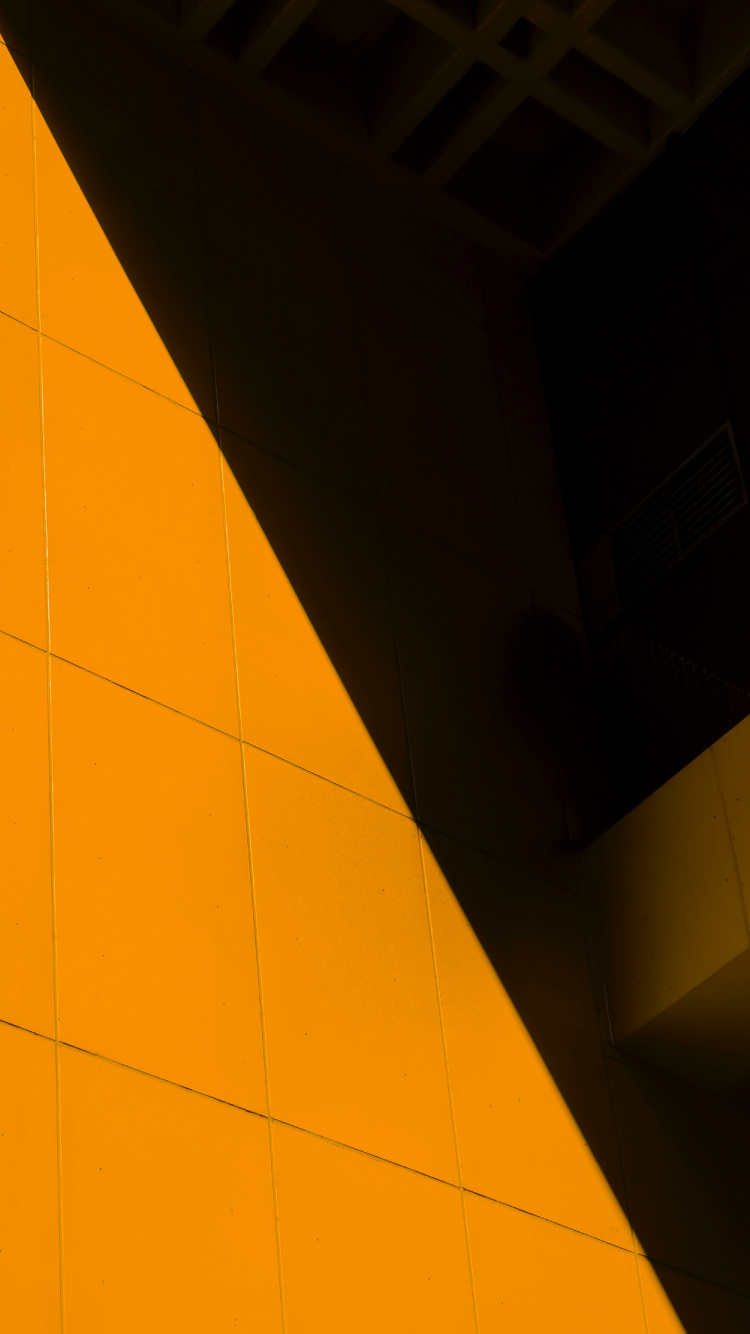 Обои Апельсин, желтый, черный, красный цвет, линия в разрешении 750x1334