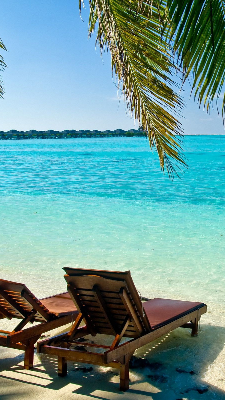 Обои пляж, тропическая зона, отпуск, Карибский бассейн, океан в разрешении 750x1334