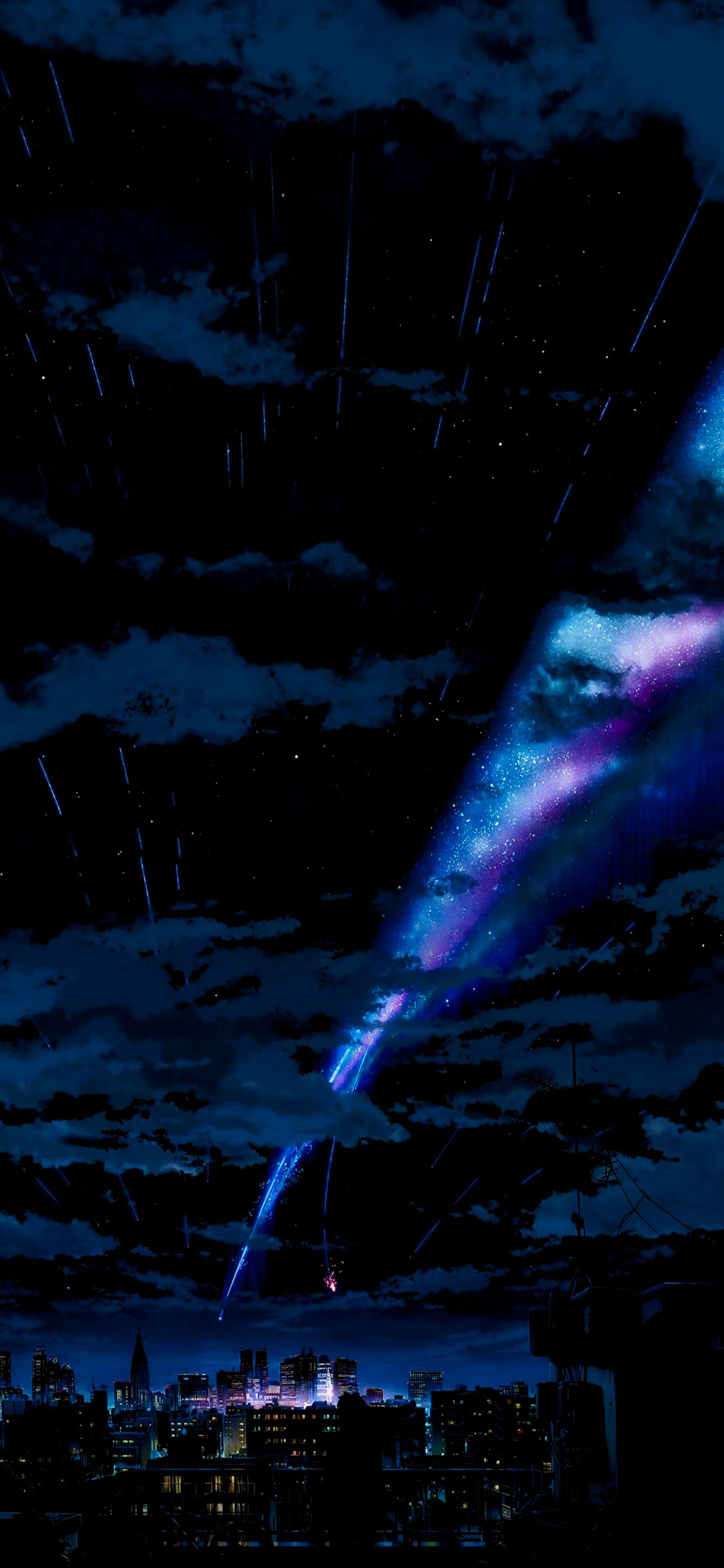 Обои аниме, портрет, арт, постер, ветвь в разрешении 1125x2436