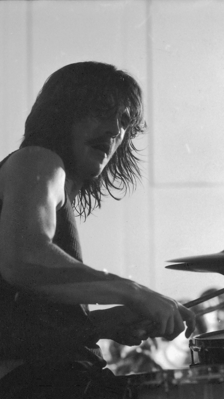 Обои Джон Бонэм, лед Зеппелин, барабанщик, ударная установка, музыкант в разрешении 720x1280