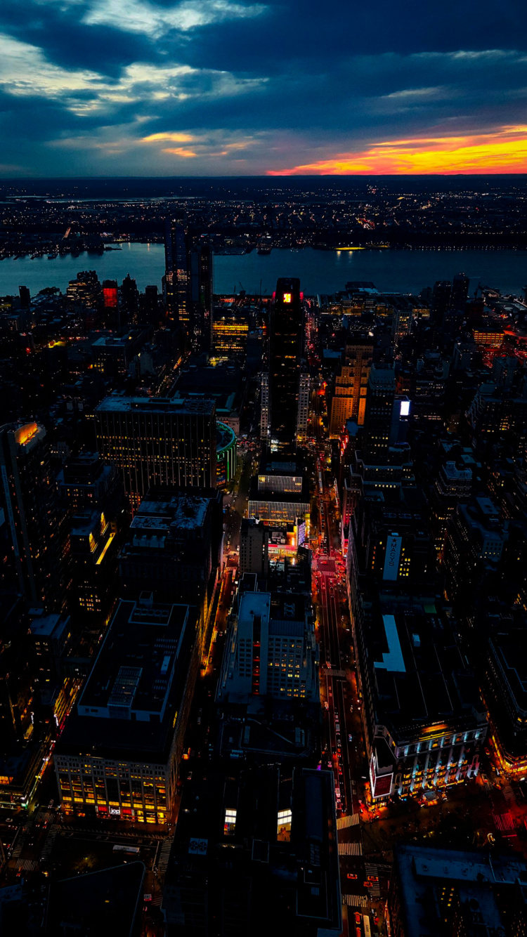 Обои Эмпайр Стейт Билдинг, Крайслер-Билдинг, здание, небоскреб, Вершина скалы в разрешении 750x1334