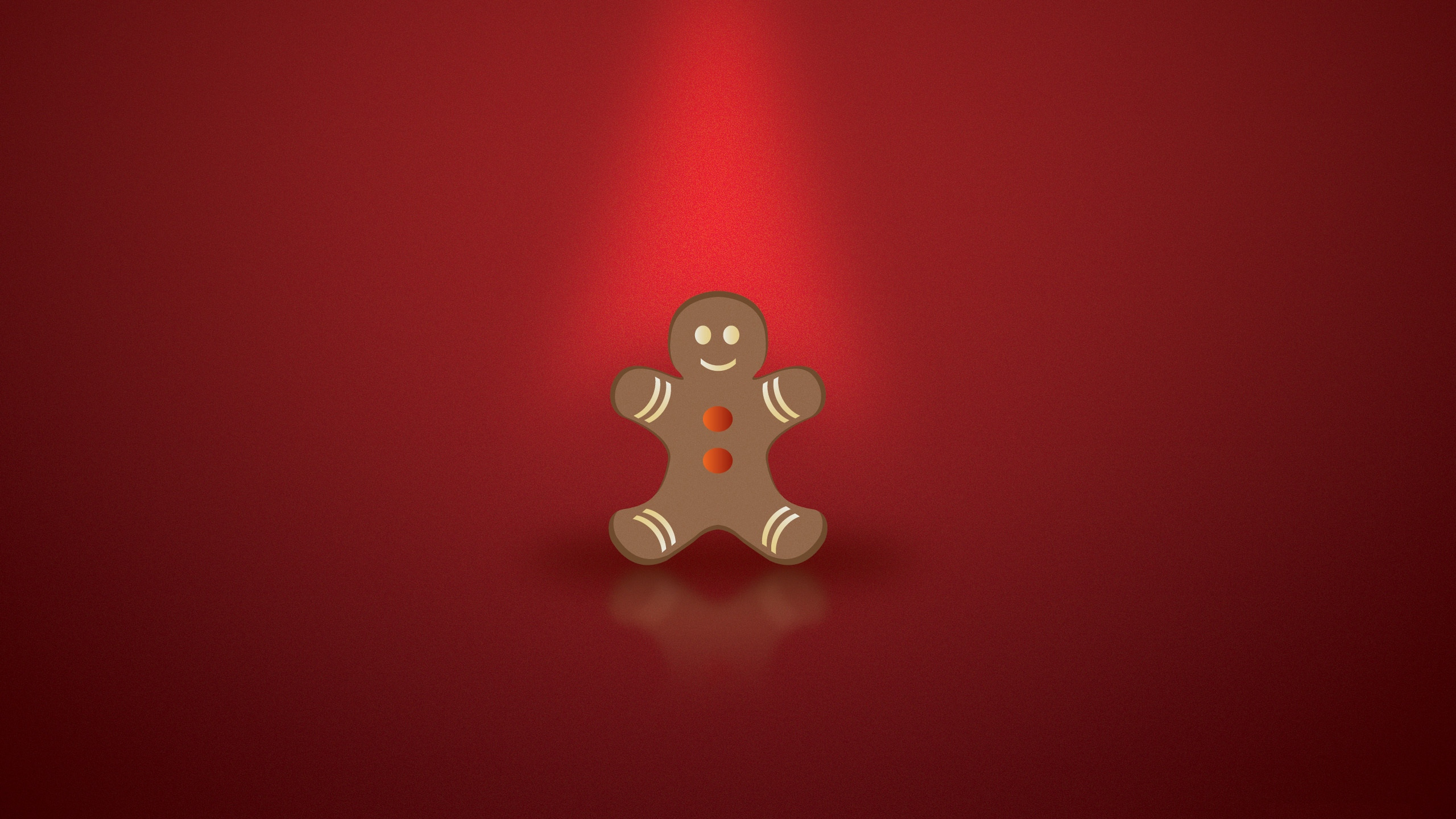 Обои имбирный пряник, красный цвет, Апельсин, анимация, плюшевый мишка в разрешении 2560x1440
