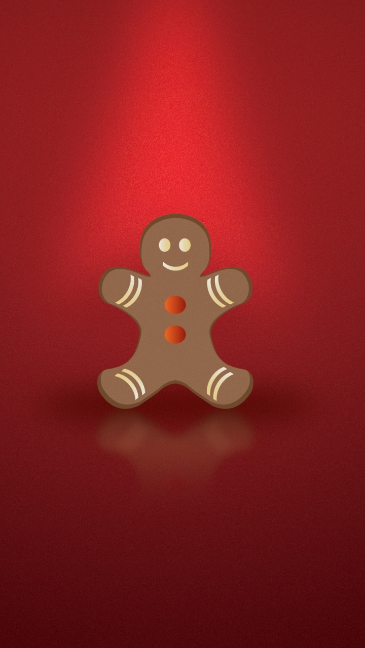 Обои имбирный пряник, красный цвет, Апельсин, анимация, плюшевый мишка в разрешении 720x1280