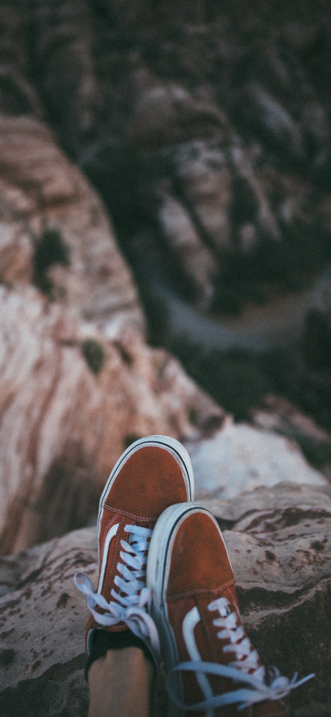 Обои башмак, обувь, прохлада, человеческая нога, коричневый цвет в разрешении 1125x2436