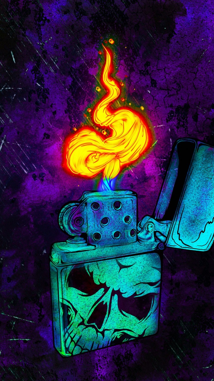 Обои арт, свет, пурпур, синий, освещение в разрешении 720x1280