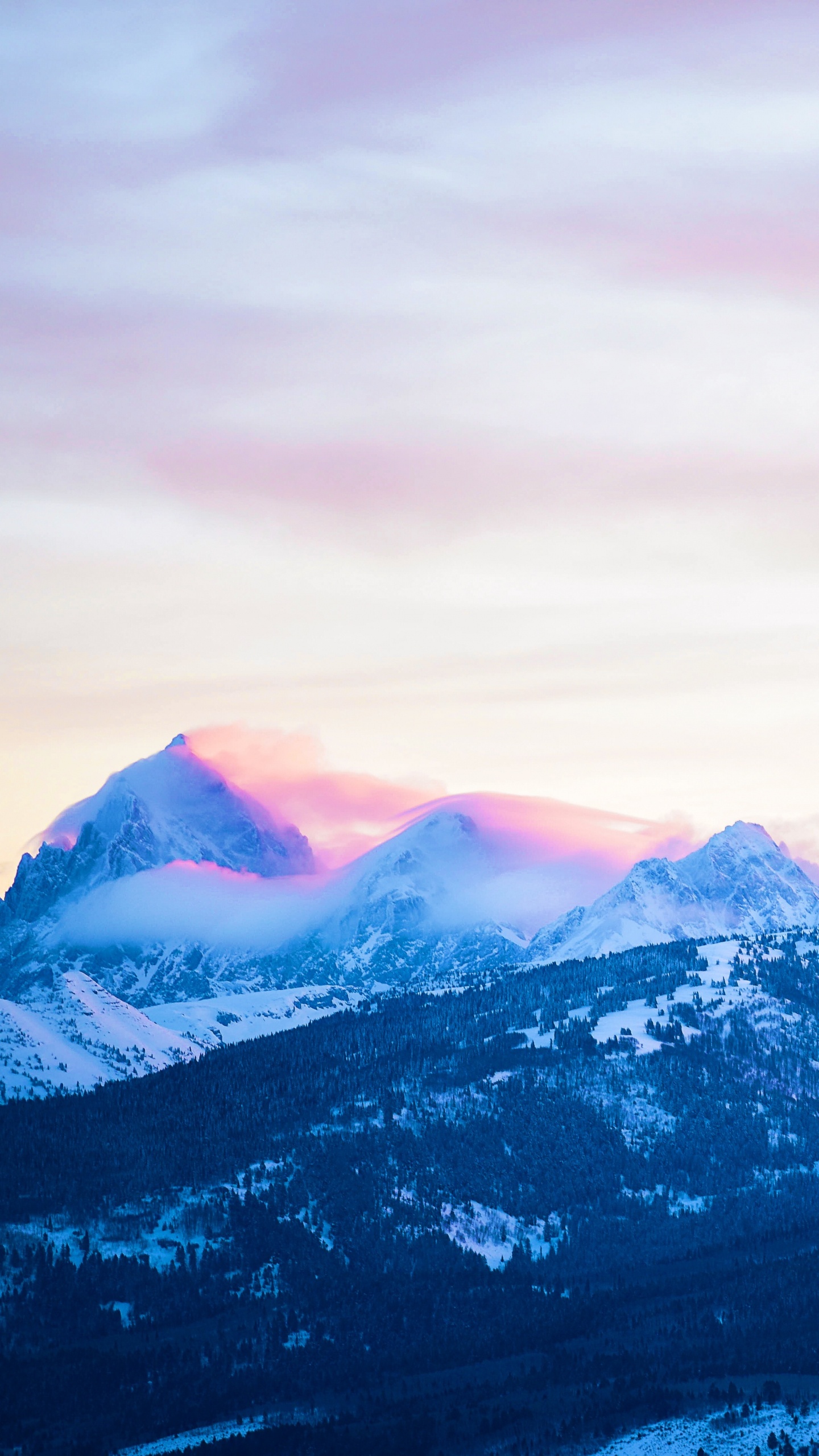 Обои ледяная форма, рельеф, пейзажи гор, горный хребет, небо в разрешении 1440x2560