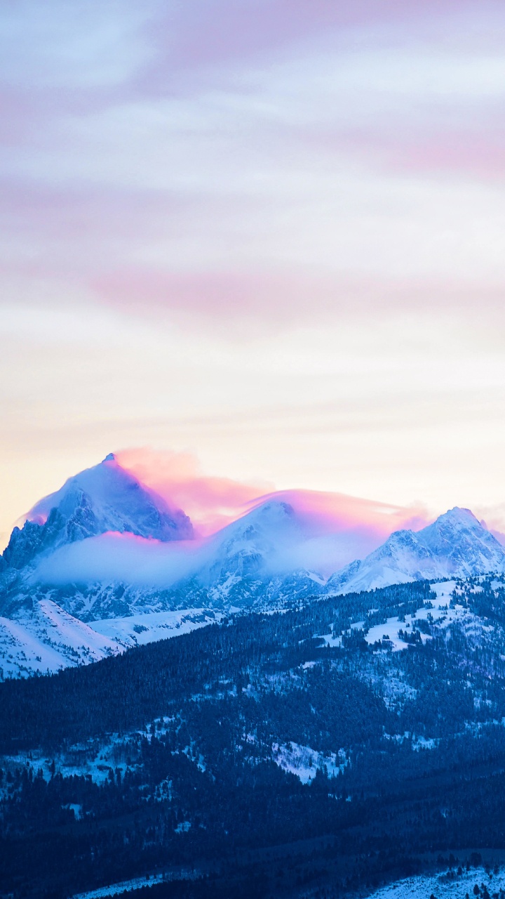 Обои ледяная форма, рельеф, пейзажи гор, горный хребет, небо в разрешении 720x1280