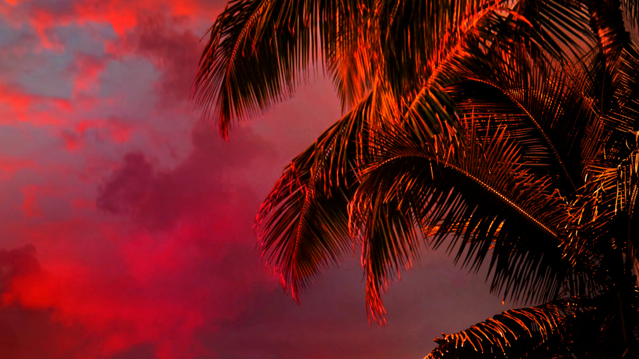 Обои облако, вода, атмосфера, свет, послесвечение в разрешении 1280x720