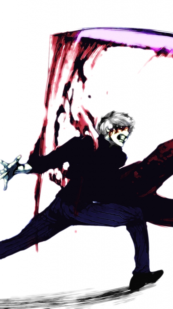 Обои Кен kaneki, Токио вурдалак, графический дизайн, иллюстрация, графика в разрешении 720x1280