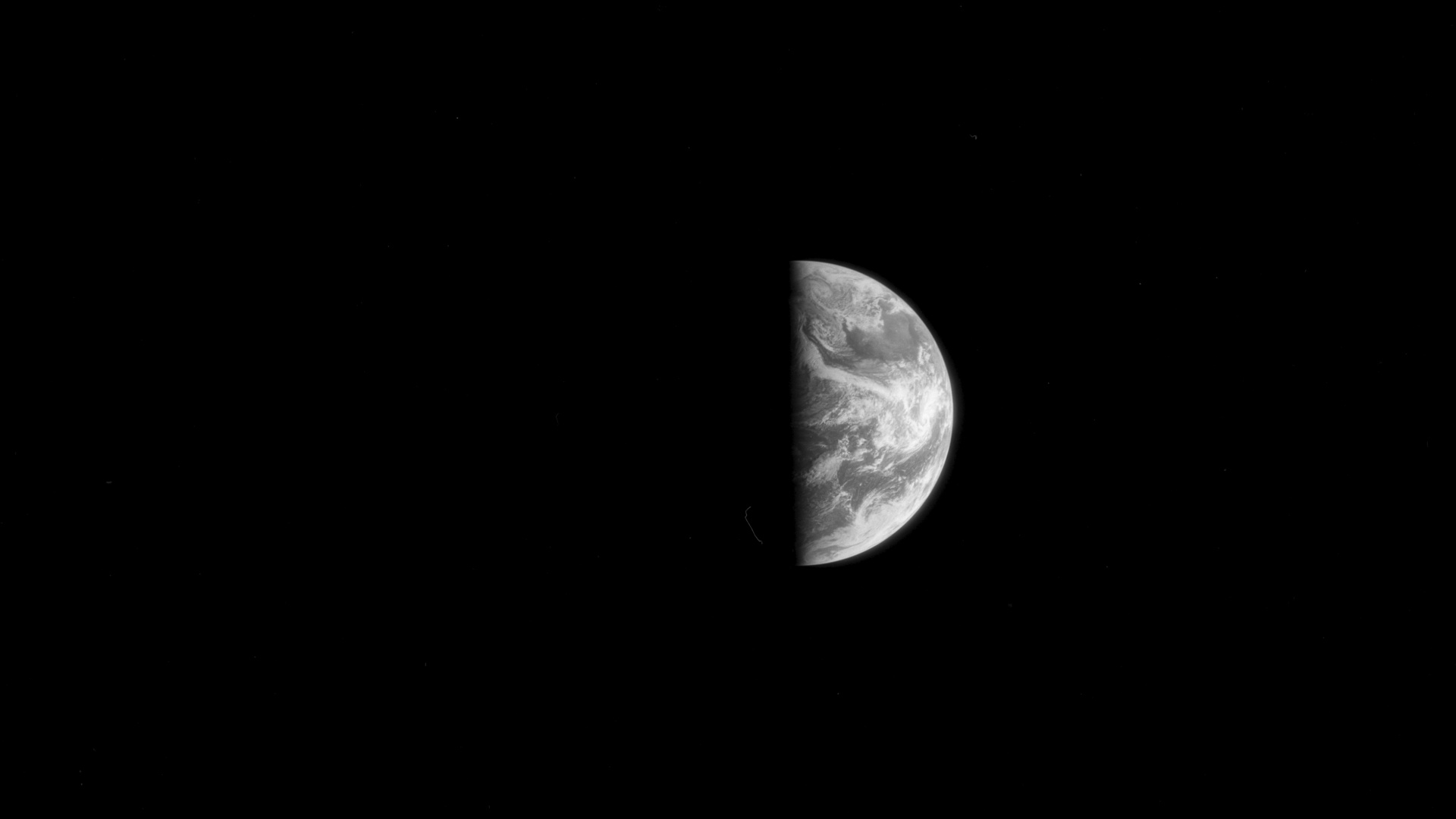 Обои луна, лунное затмение, атмосфера, черный, темнота в разрешении 1920x1080