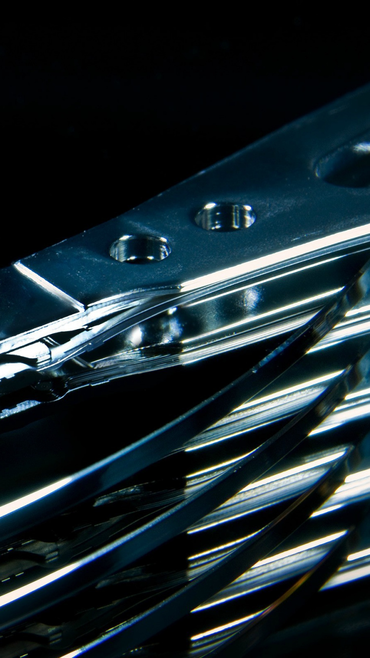 Обои жесткий диск, вода, металл, крупный план, аппаратура в разрешении 750x1334