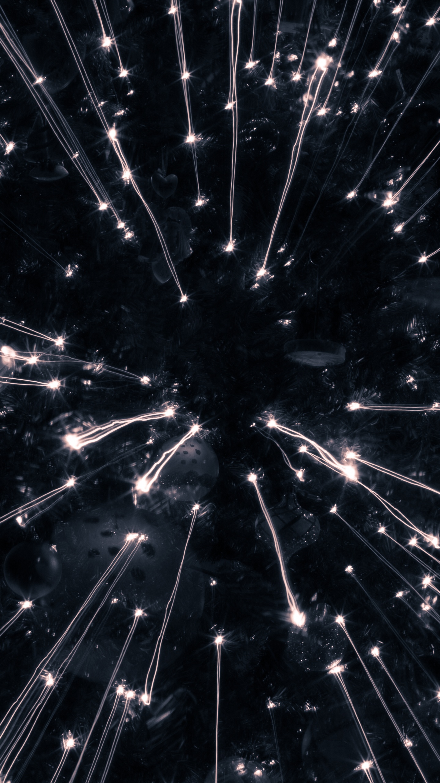 Обои салют, черный, свет, темнота, ночь в разрешении 1440x2560