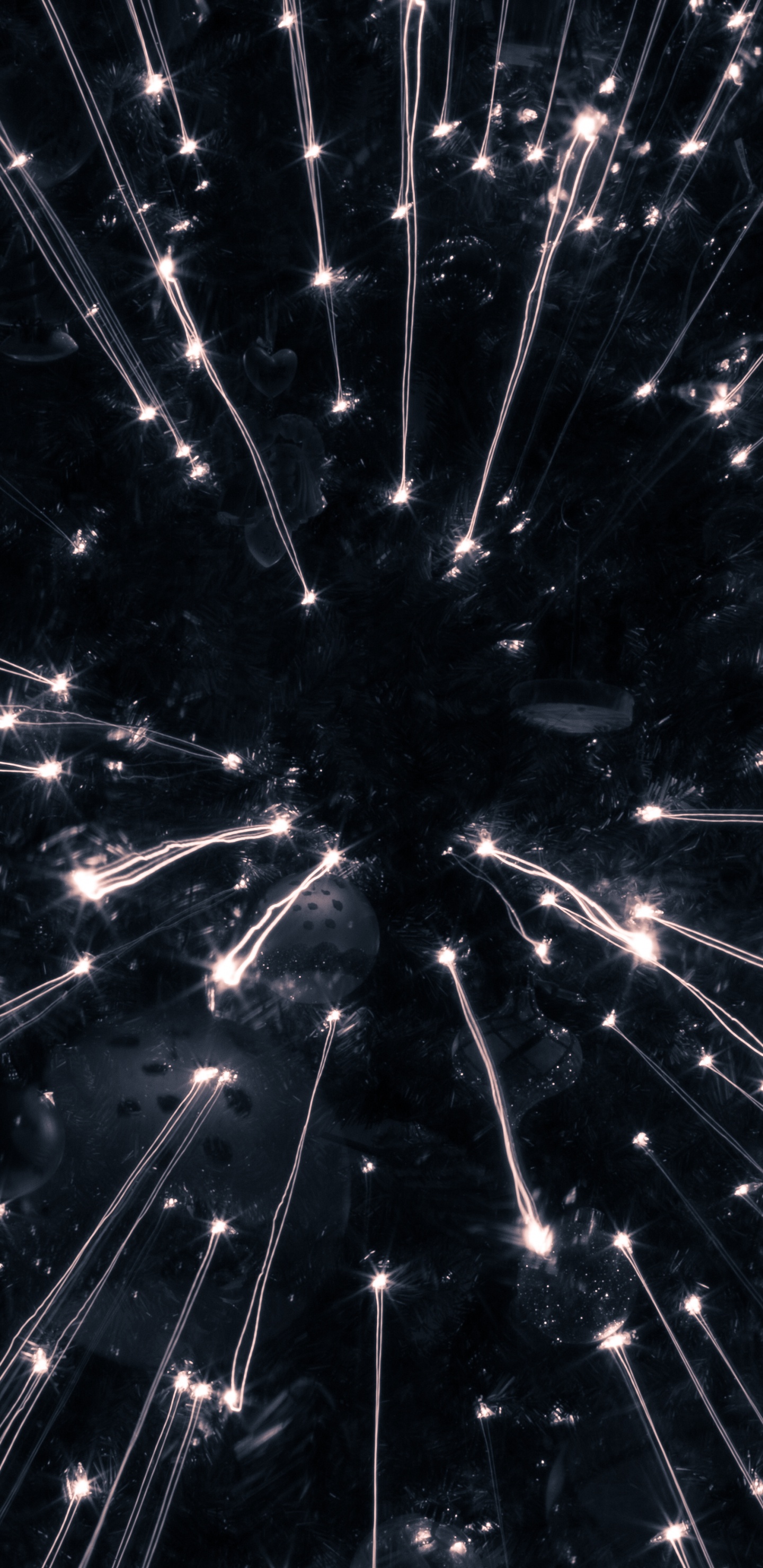 Обои салют, черный, свет, темнота, ночь в разрешении 1440x2960