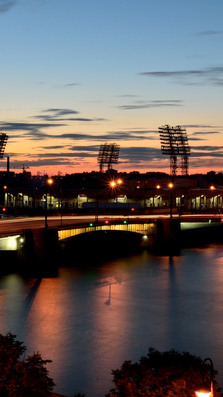 Обои отражение, водный путь, реки, вода, сумрак в разрешении 720x1280