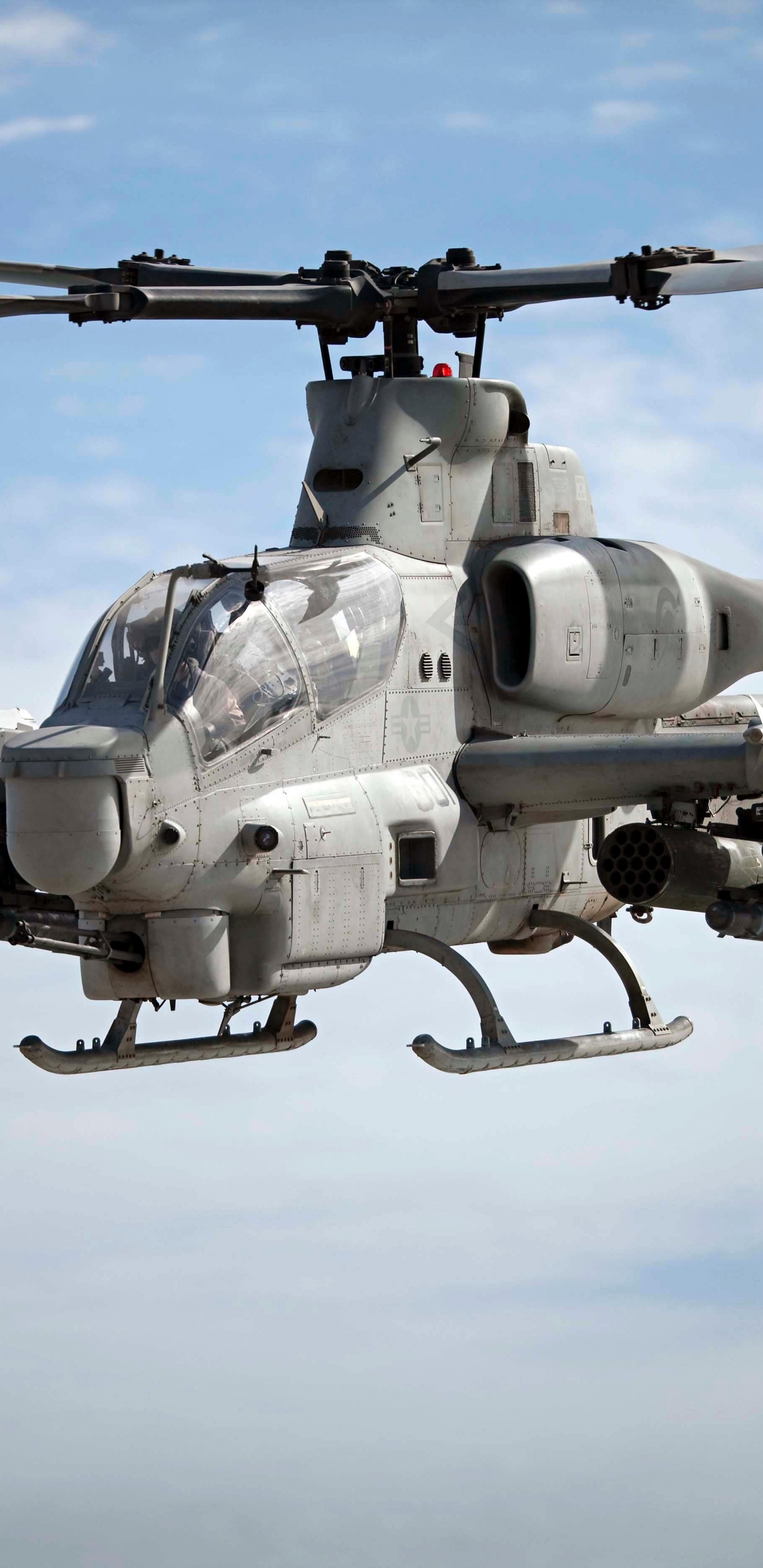 Обои вертолет, ударный вертолет, самолеты, корпус морской пехоты США, военный вертолет в разрешении 1440x2960