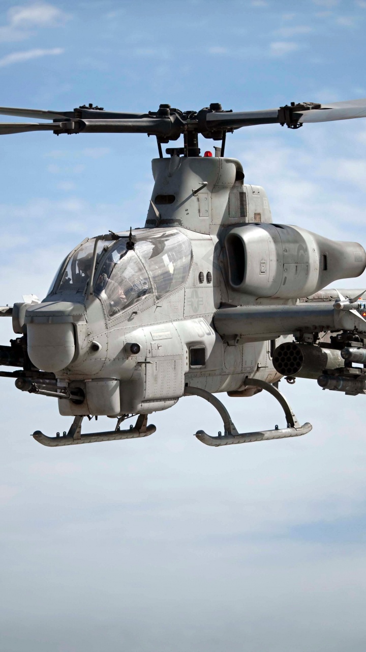 Обои вертолет, ударный вертолет, самолеты, корпус морской пехоты США, военный вертолет в разрешении 720x1280