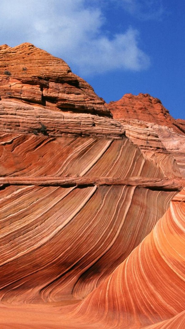 Обои Койот-Бют волны, Койот Бют, Центр для посетителей Канаб БЛМ, формирование, природа в разрешении 720x1280