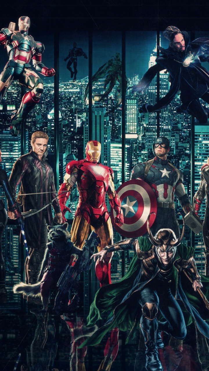 Обои marvel, мститель, комиксы Марвел, музыкальный театр, фильм в разрешении 720x1280