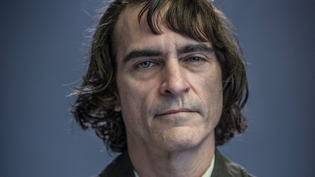 Обои Хоакин Феникс, Джокер, комиксы dc, Бэтмен, лицо в разрешении 1280x720