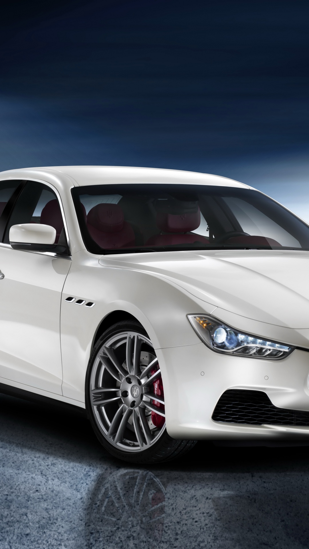 Обои Мазерати гибли 2014, Мазерати, авто, maserati quattroporte, спорткар в разрешении 1080x1920