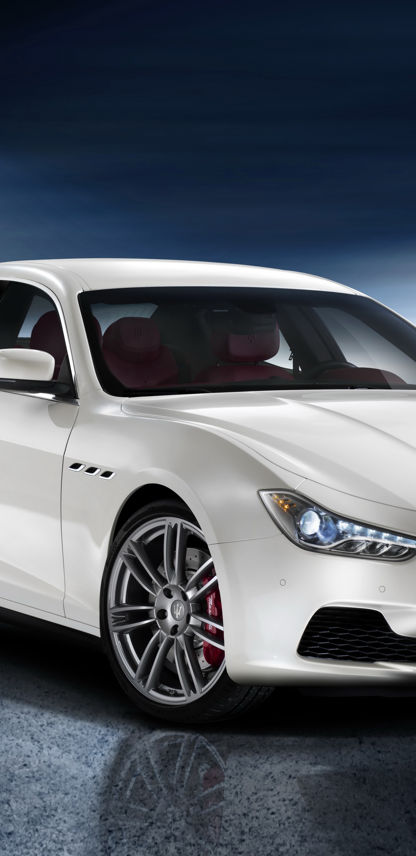 Обои Мазерати гибли 2014, Мазерати, авто, maserati quattroporte, спорткар в разрешении 1440x2960