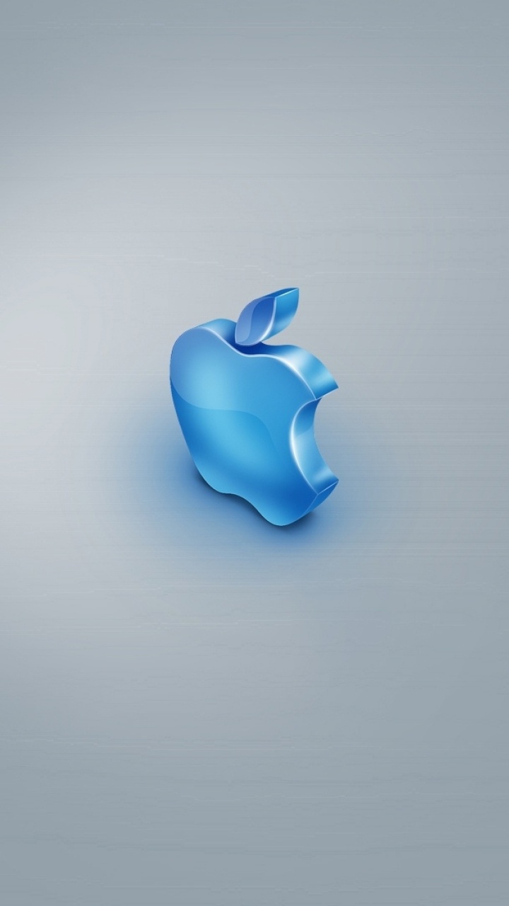 Обои apple, синий, лазурный, Apple имак 27 конце 2013 года, лазурь в разрешении 720x1280