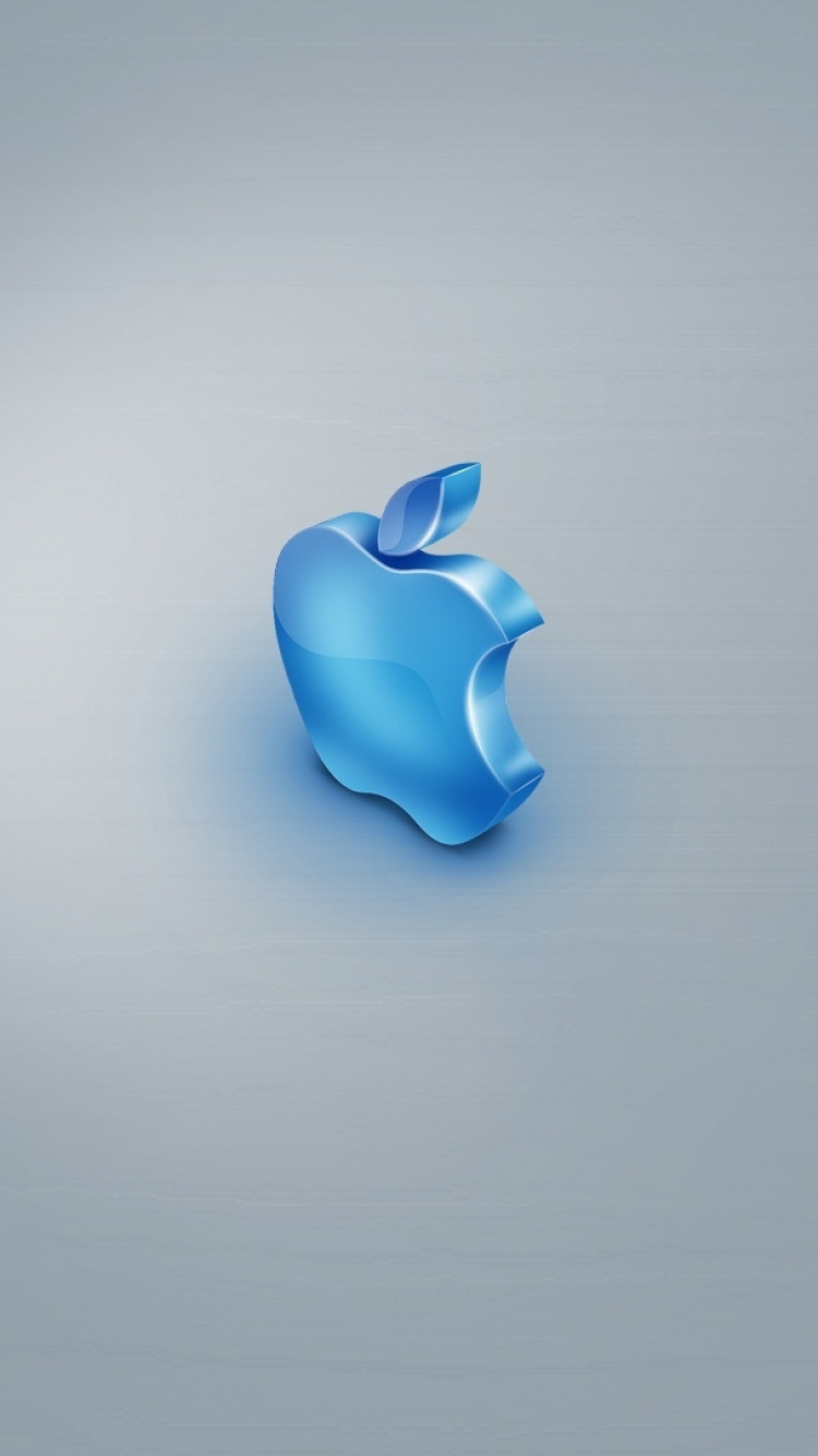 Обои apple, синий, лазурный, Apple имак 27 конце 2013 года, лазурь в разрешении 750x1334