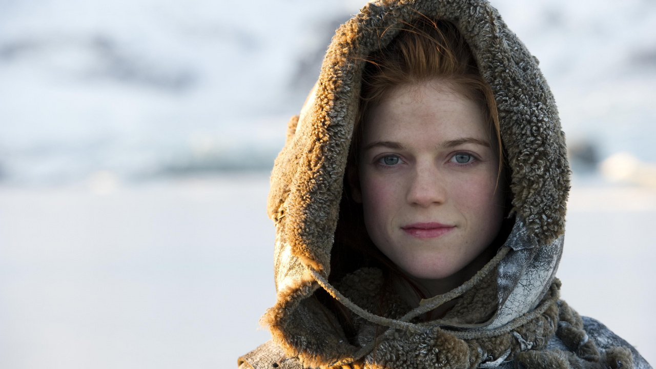 Обои Роуз Лесли Игра престолов, Роуз Лесли, Игра престолов, Игритт, Джон Сноу в разрешении 1280x720