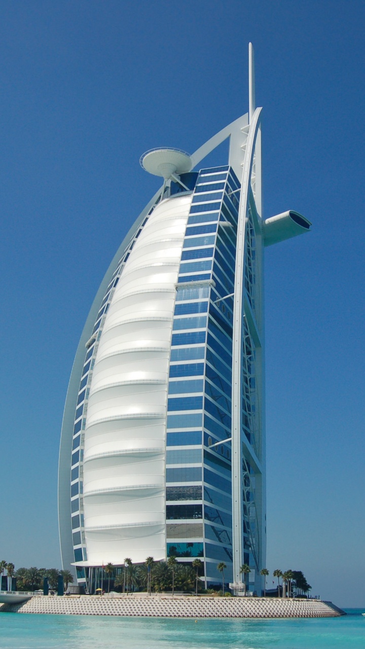 Обои Бурдж Аль араб, Бурдж Халифа, вышка, небоскреб, архитектура в разрешении 720x1280
