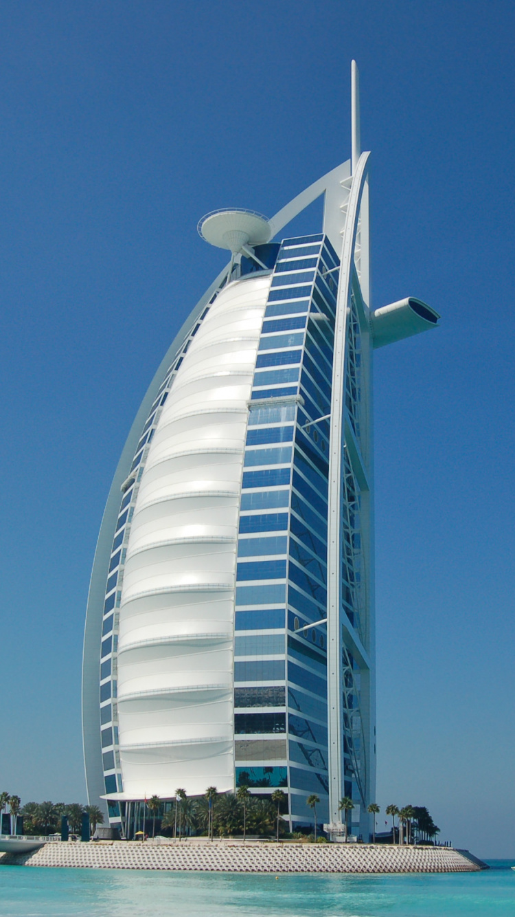 Обои Бурдж Аль араб, Бурдж Халифа, вышка, небоскреб, архитектура в разрешении 750x1334