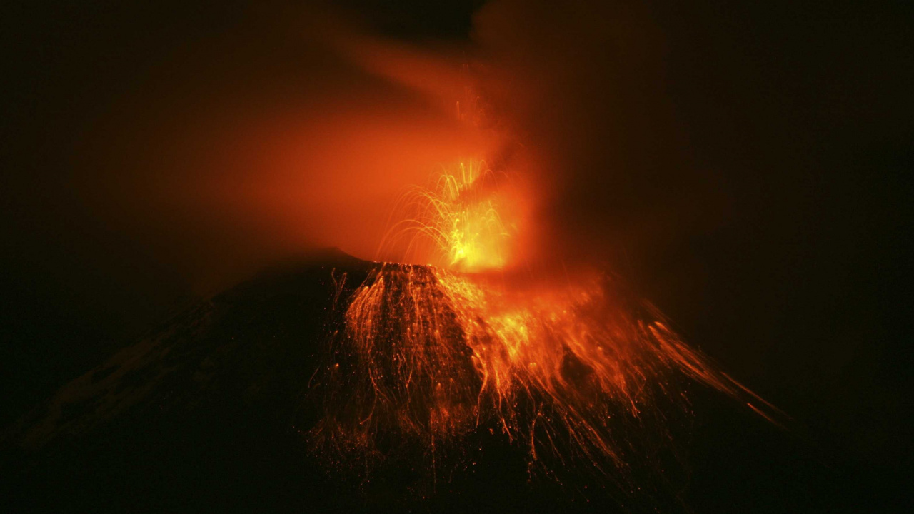 Обои типы вулканических извержений, вулкан, лава, щитовой вулкан, стратовулкан в разрешении 1280x720