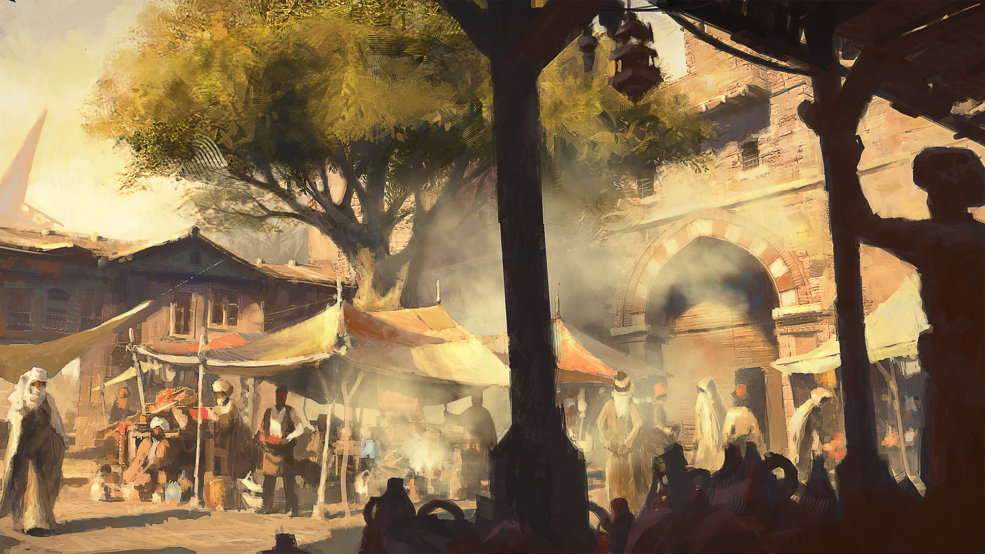 Обои визуальное искусство, достопримечательность, искусство, концепция, bioshock infinite в разрешении 1920x1080