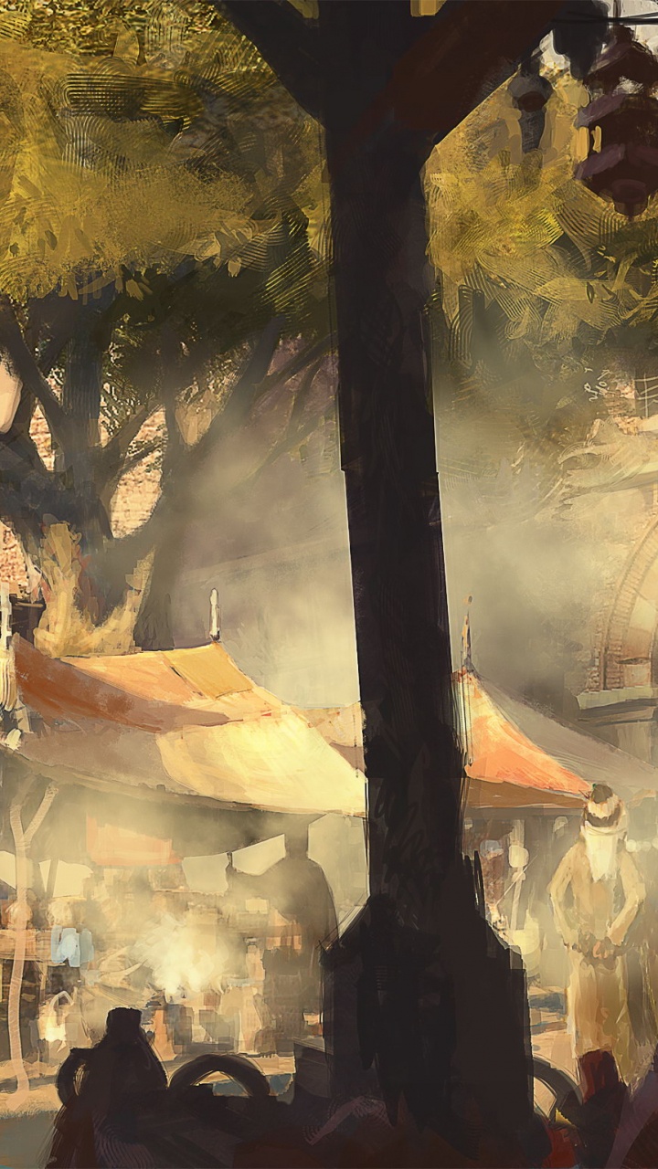 Обои визуальное искусство, достопримечательность, искусство, концепция, bioshock infinite в разрешении 720x1280