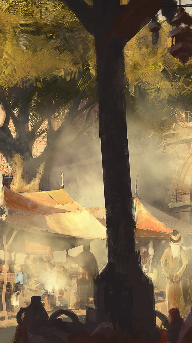 Обои визуальное искусство, достопримечательность, искусство, концепция, bioshock infinite в разрешении 750x1334