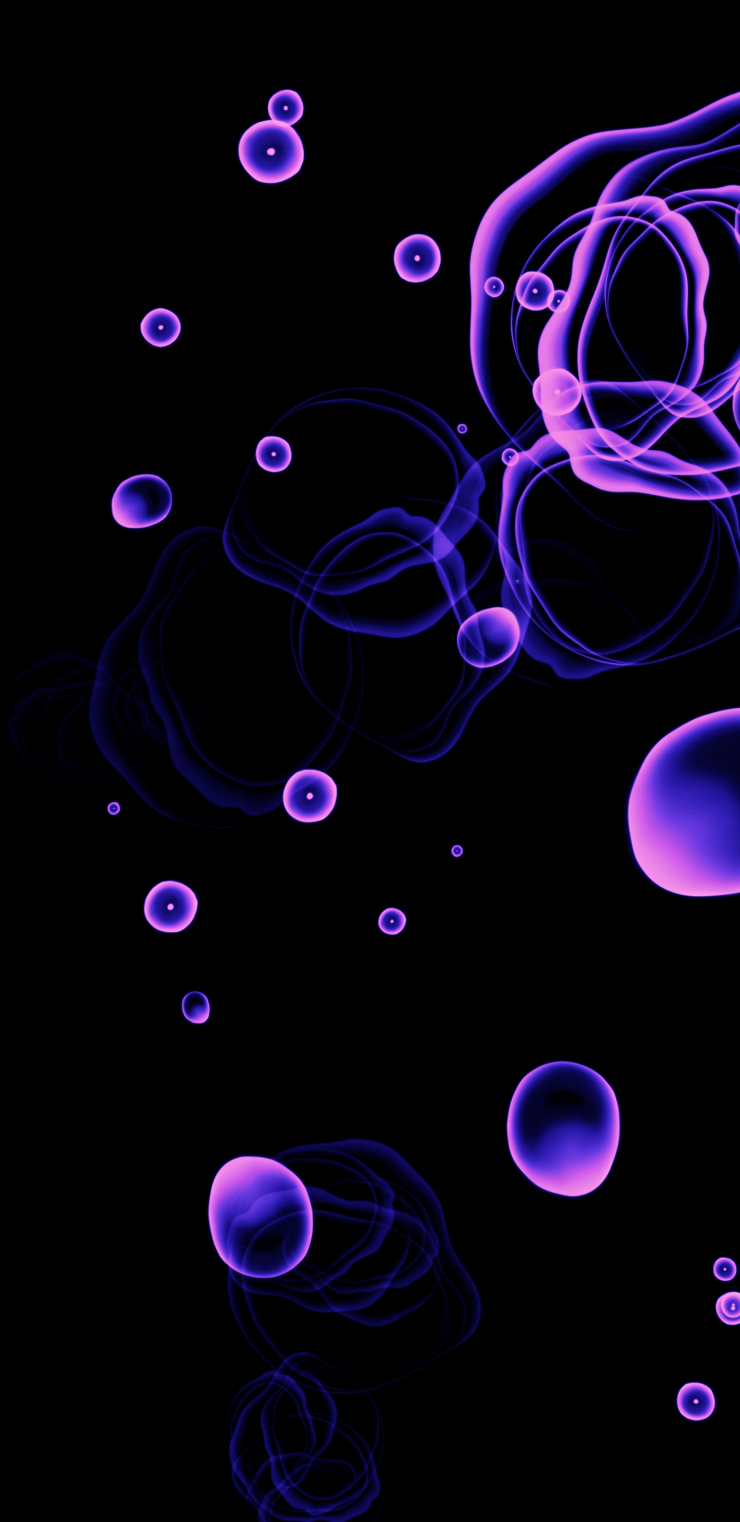 Обои свет, пурпур, лазурный, Фиолетовый, арт в разрешении 1440x2960