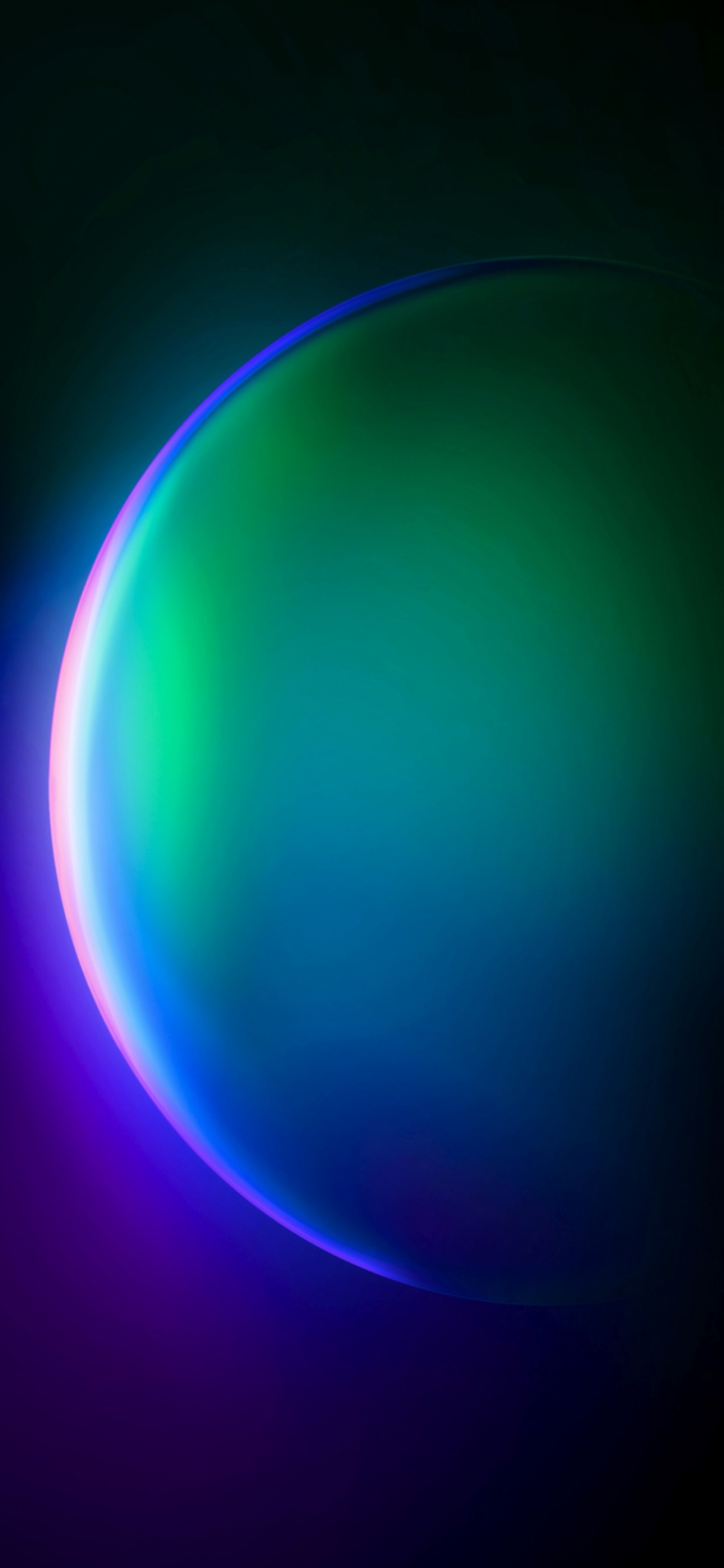 Обои атмосфера, земля, атмосфера земли, астрономический объект, круг в разрешении 1125x2436