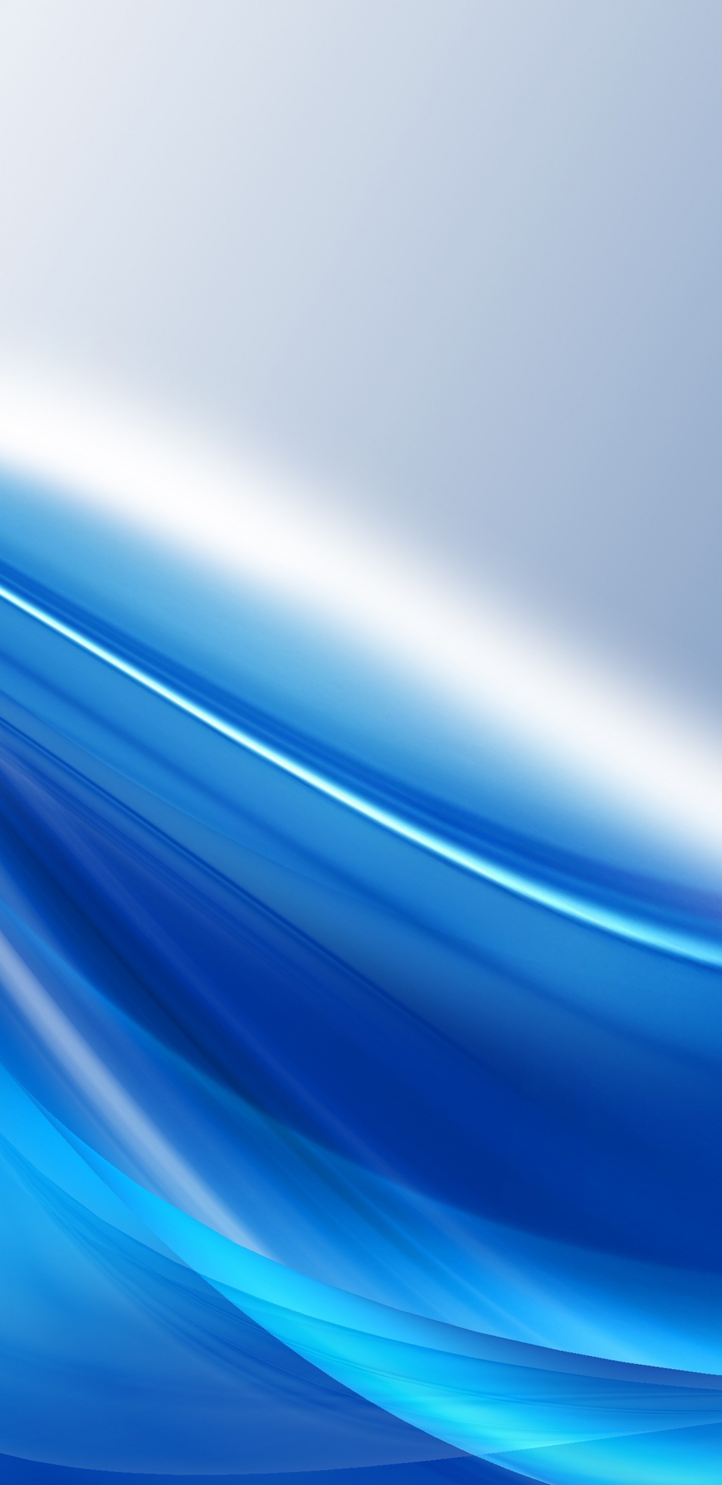 Обои синий, электрик, лазурный, волна, свет в разрешении 1440x2960