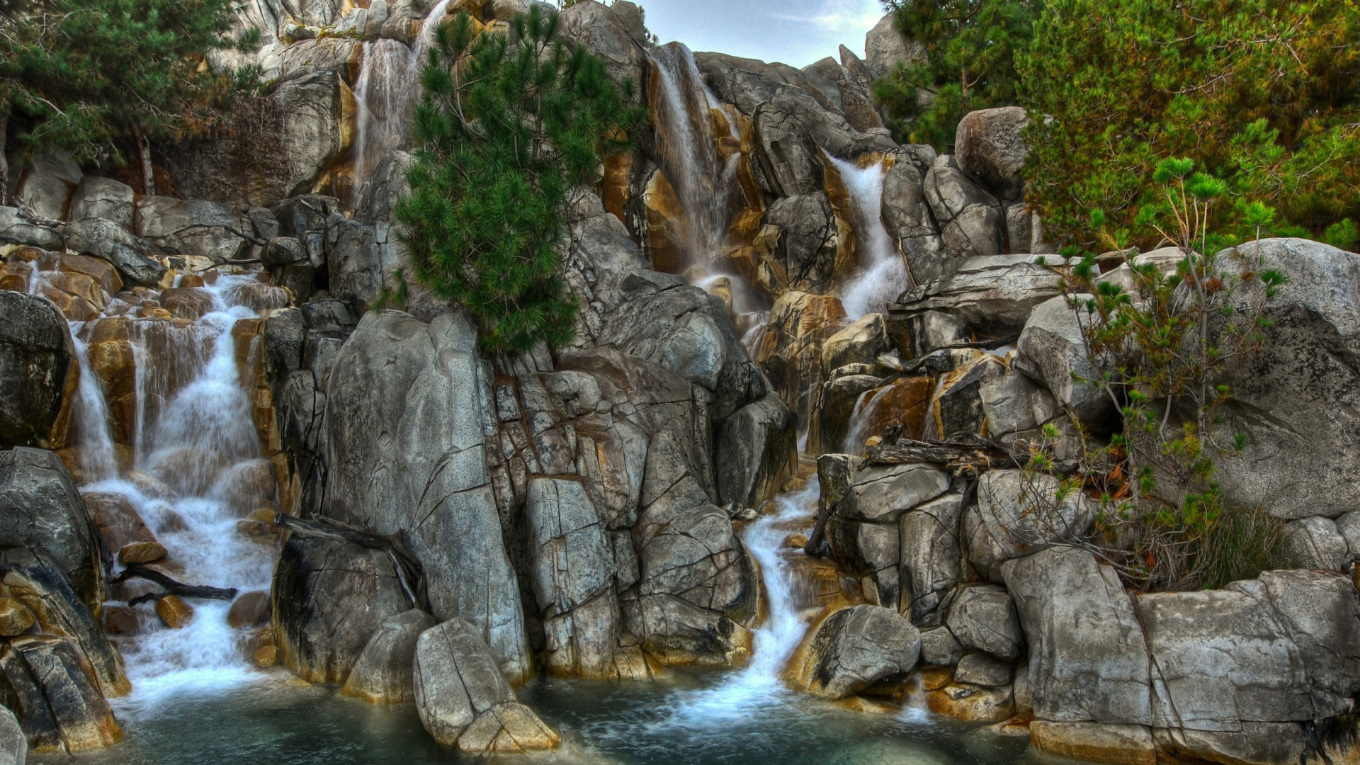 Обои водоем, гидроресурсы, водопад, природа, вода в разрешении 1920x1080