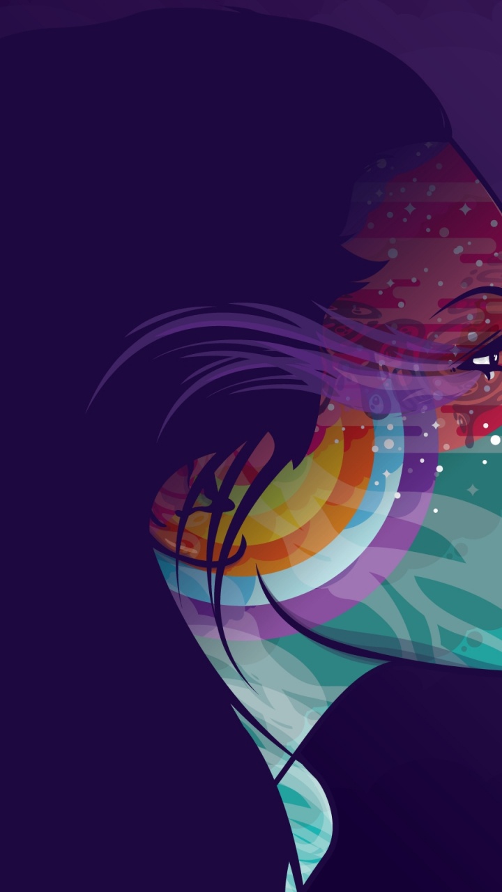 Обои иллюстрация, графический дизайн, подземные воды, морская биология, девушка в разрешении 720x1280