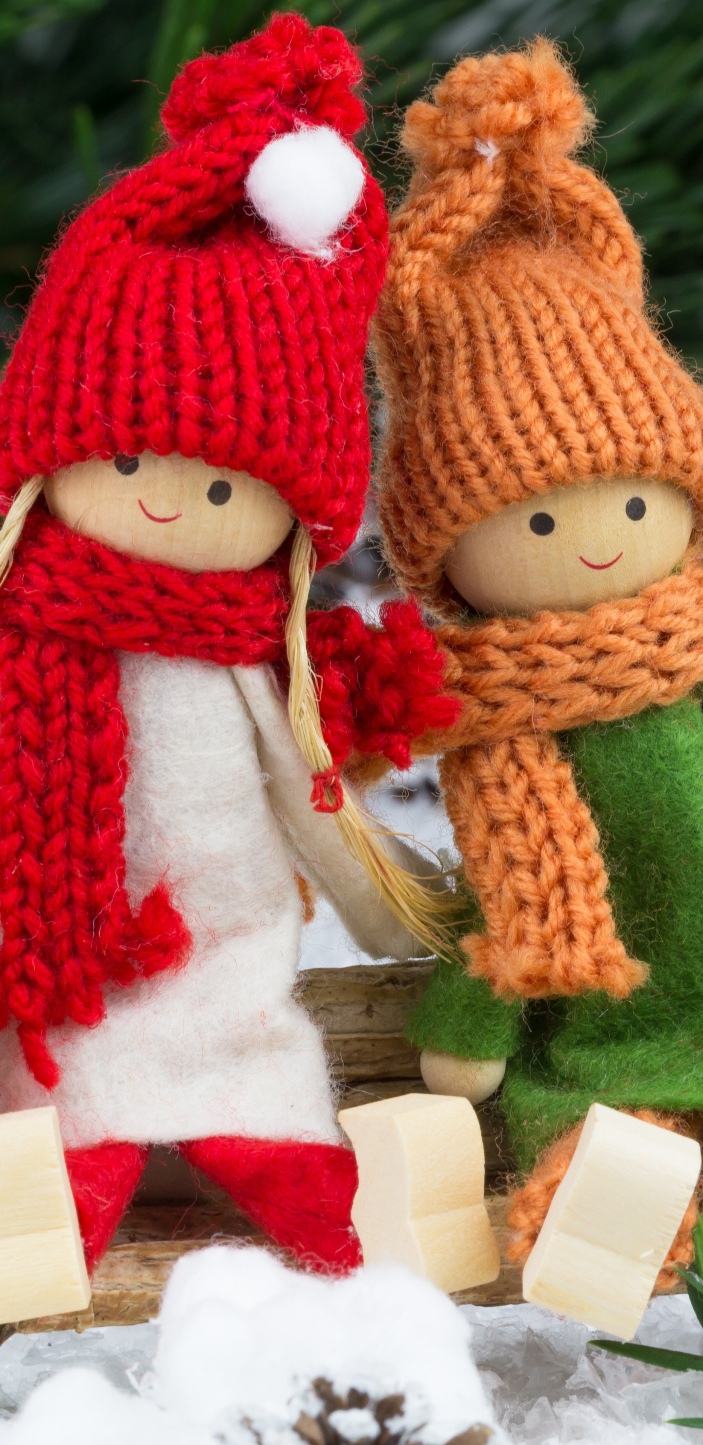 Обои Новый год, праздник, Дед Мороз, Рождественский день, Рождество в разрешении 1440x2960